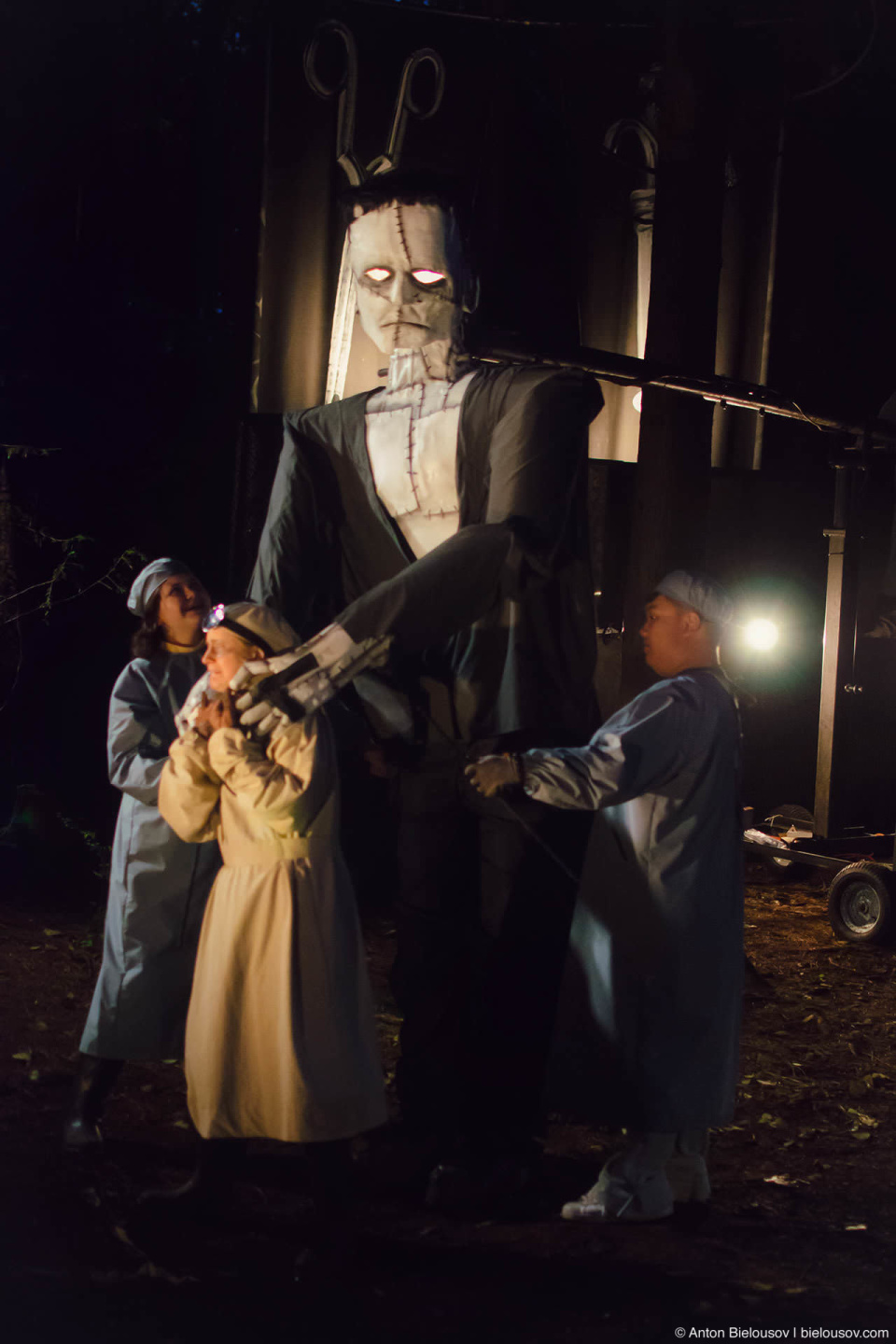 Giant Frankenstein at Stanley Park Halloween Ghost Train (Vancouver, BC)