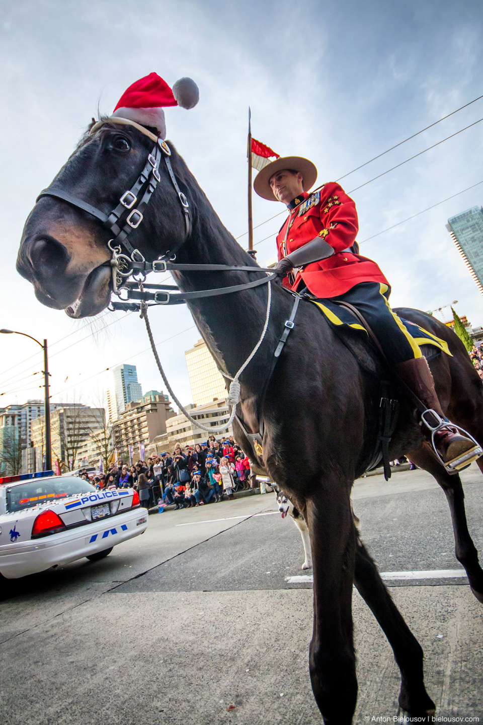 RCMP at Vancouver 11th Santa Claus Parade (2014)