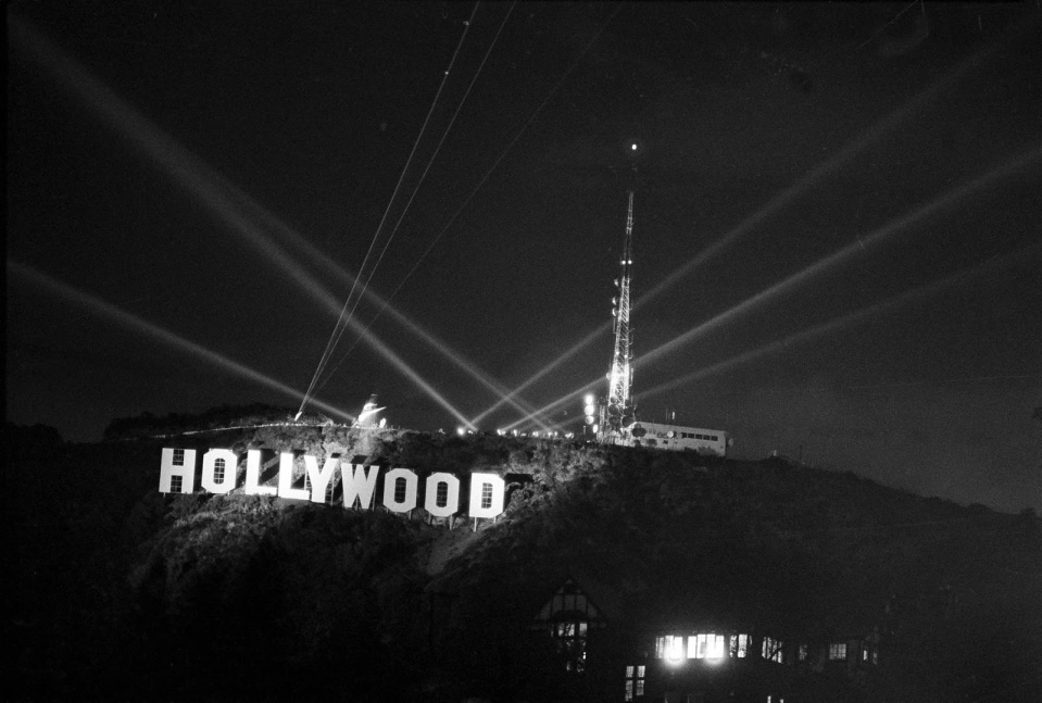 Открытие восстановленного знака Голливуд 11 ноября 1978 года