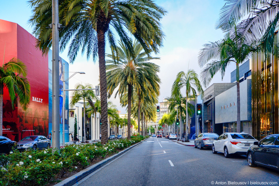 Бутики на Rodeo Drive, Beverly Hills, CA
