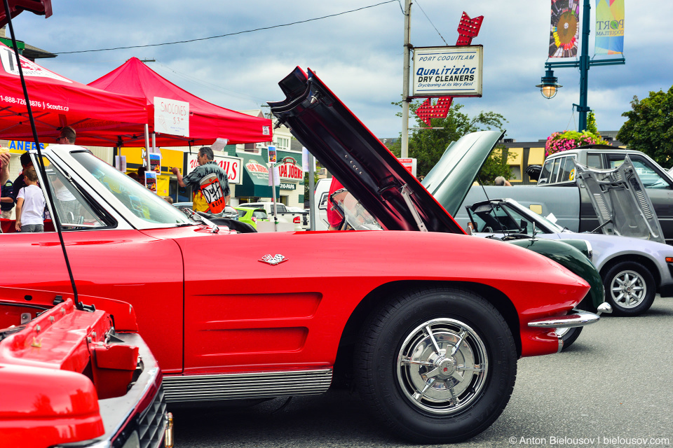 2016 Port Coquitlam Car Show — Shaughnessy St. Red Corvette