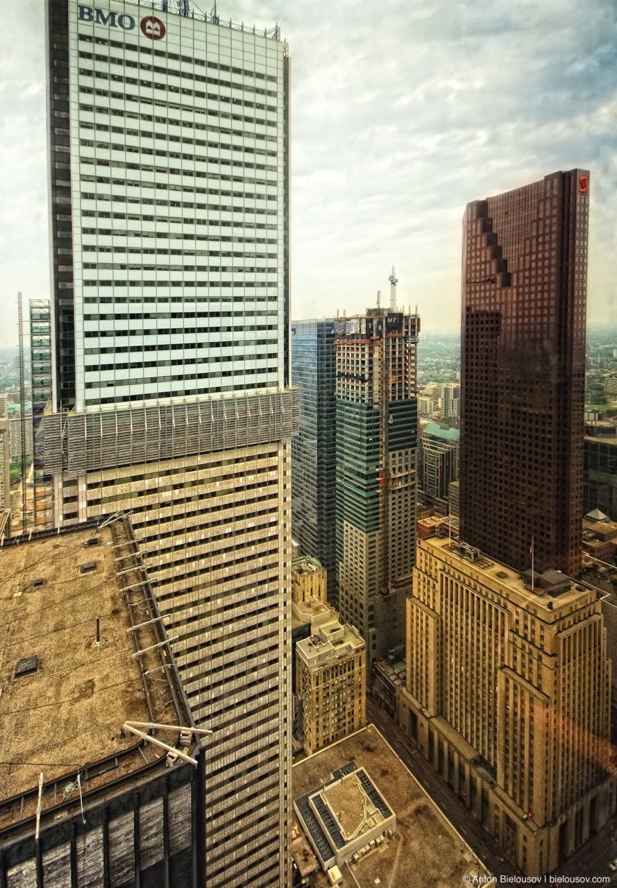 First Canadian Place and Toronto Downtown Core as seen from TD Centre 54th floor at Doors Open Toronto, 2011