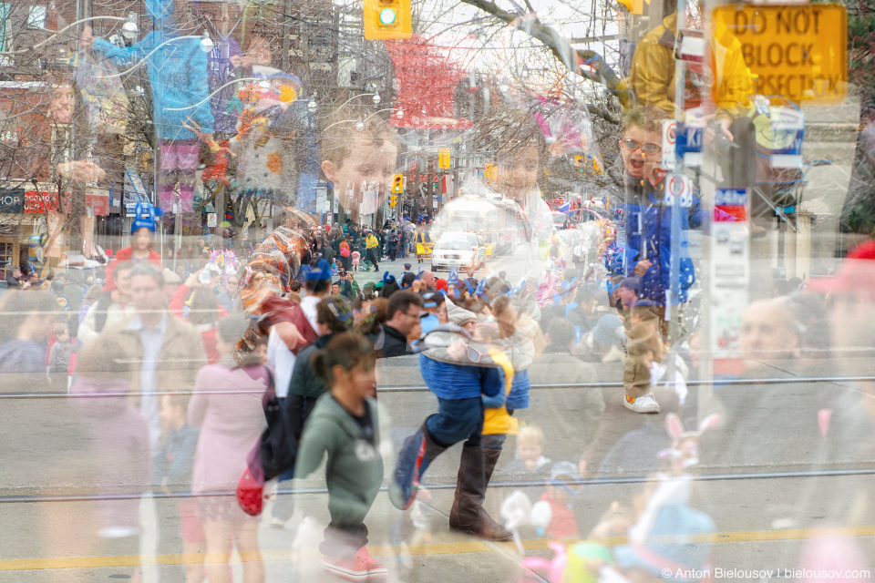 Toronto Easter Parade in Multiple Exposure Toronto Easter Parade in Multiple Exposure
